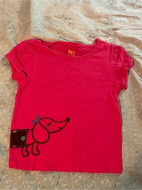 Circo Bright Pink Short-Sleeve Tee with Dog Graphic